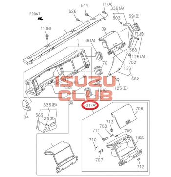 Фотография Вещевой ящик NMR85/NLR85 =Isuzu Original= *8974062684*