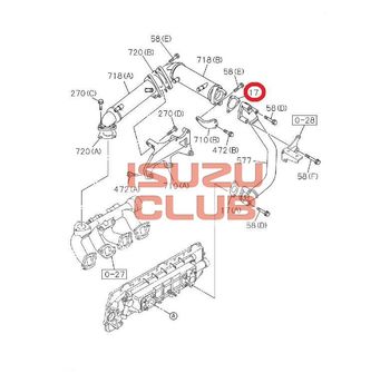 Фотография Прокладка радиатора EGR FSR34/FVR34 =Isuzu Original= *8976001670*