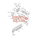 Патрубок охладителя системы EGR FVR34/FSR34 6HK1 (длинная часть) =Isuzu Original= *8976049681*