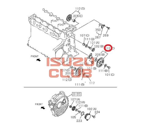 Схема Шестерня ГРМ промежуточная 6HK1/4HK1 =Isuzu Original= *8976067670*