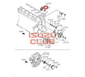 Фотография Втулка промежуточной шестерни распредвала 4НК1 =Isuzu Original= *8976067700*