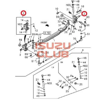Фотография Кулак поворотный правый NMR85 =Isuzu Original= *8980097761*