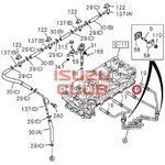 Трубка топливная форсунки №3 4JJ1 ISUZU =Isuzu Original= *8980116080*