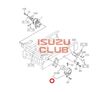 Опора торсиона кабины левая FVR34 =Isuzu Original= *8980176631*
