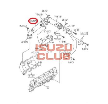 Фотография Охладитель системы EGR боковой FVR34 =Isuzu Original= *8980305824*