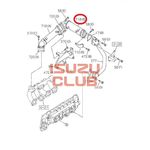 Охладитель системы EGR в сборе (верхний) 6HK1 (Е4/5) ISUZU FSR34/FVR34 =Isuzu Original= *8980305831*