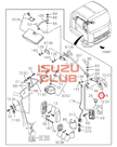 Опора кронштейна правой стойки зеркала NPR75/NQR90/FSR90/FVR34 =Isuzu Original= *8980317932*