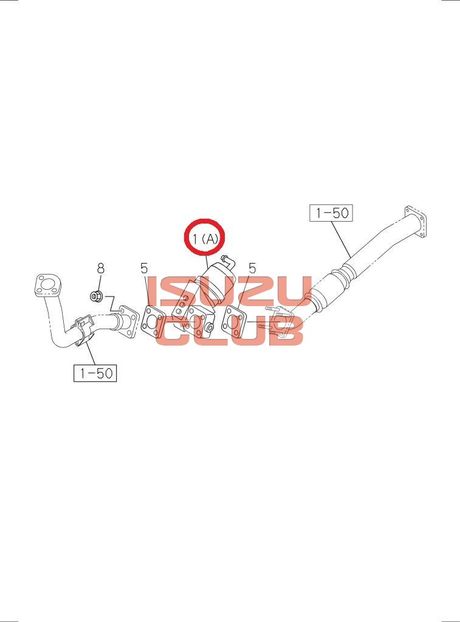 Схема Горный тормоз в сборе ISUZU NLR85 =Isuzu Original= *8980332001*