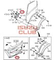Накладка двери правой ISUZU FSR90/FSR34 =Isuzu Original= *8980377122*