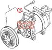 Компрессор кондиционера без муфты ISUZU модель NQR90/NPR75 =Isuzu Original= *8980425311*