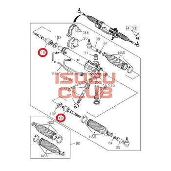Фотография Тяга рулевой рейки NLR85 ISUZU =Isuzu Original= *8980484870*