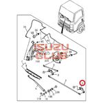 Кронштейн (шарнир) трапеции стеклоочистителя левый NPR75/NQR90/NLR/NMR85 =Isuzu Original= *8980537640*