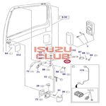 Кронштейн наружного зеркала верхний правый ISUZU FVR34/FSR90/NQR90/NLR85/NMR85/NPR75 =Isuzu Original= *8980637842*