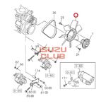 Крыльчатка вентилятора системы охлаждения ДВС 6HK1 ISUZU FVR34/FSR34 =Isuzu Original= *8980734671*