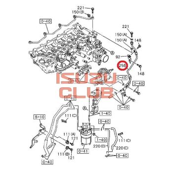 Фотография Трубка обратки топливо ТНВД 4HK1-T (крестообразная) ISUZU FSR90/NQR90 =Isuzu Original= *8980896670*