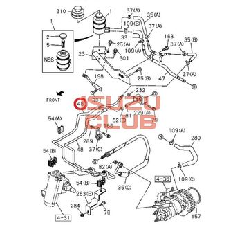 Фотография Трубка ГУР (обратка) 4HK1 NPR75 =Isuzu Original= *8981316740*
