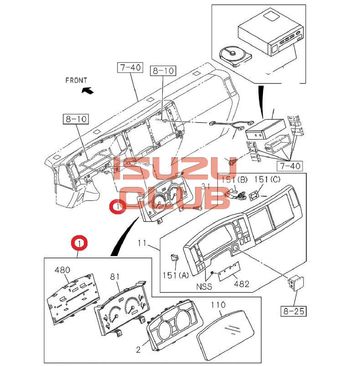 Фотография Щиток приборов ISUZU FVR34 =Isuzu Original= *8981507562*