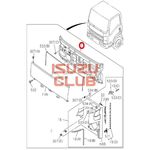 Панель кабины передняя под капотом ISUZU NQR90 =Isuzu Original= *8981550031*