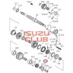 Фланец коробки передач MZW6P =Isuzu Original= *8981553340*