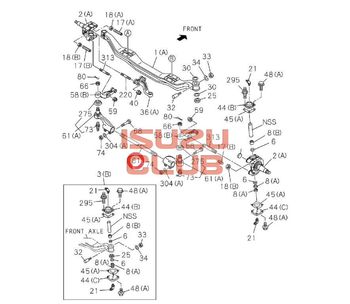 Фотография Тяга рулевая поперечная ISUZU FVR34 =Isuzu Original= *8981719470*