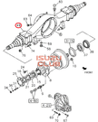 Корпус редуктора заднего моста NQR90 =Isuzu Original= *8981743973*