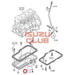Поддон (картер масляный) мотор 4НК1 ISUZU NPR75 (Е3) =Isuzu Original= *8981910500*