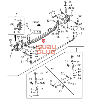 Фотография Балка передняя ISUZU NQR90 =Isuzu Original= *8981992711*