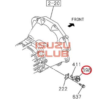 Фотография Выключатель заднего хода D-Max КПП AISIN =Isuzu Original=