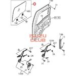 Стекло двери левой NPR75/NMR85/NLR85/NQR90/FVR34/FSR90 =Isuzu Original= *8982117650*