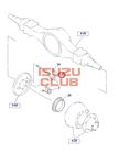 Датчик вращения заднего колёса левый/правый (АБС/ABS) ISUZU NPR75 =Isuzu Original= *8982193540*