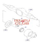 Датчик вращения заднего колёса левый/правый (АБС/ABS) ISUZU NPR75 =Isuzu Original= *8982193540*
