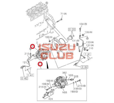 Схема Насос топливный высокого давления (ТНВД) ISUZU FVR34/FSR34 6HK1 (Е5) =Isuzu Original= *8982395212*