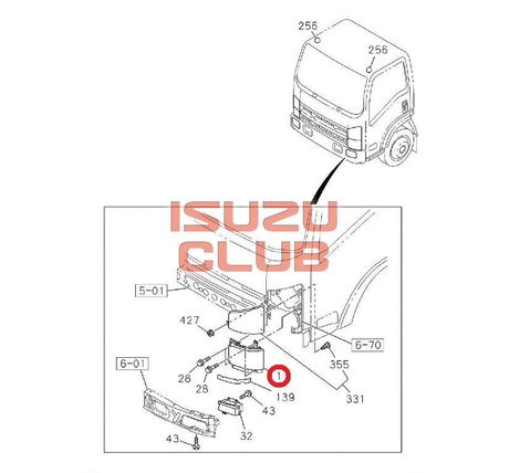 Схема Фара правая (с корректором) ISUZU N-F серии =Isuzu Original= *8982413230*