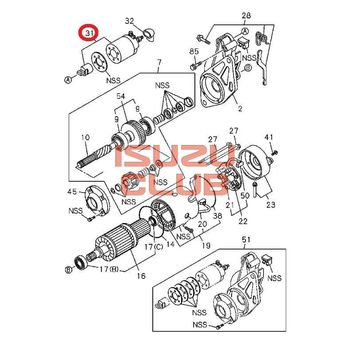 Фотография Реле втягивающее ISUZU NQR71/NQR75/FSR90 =Isuzu Original= *8982463670*