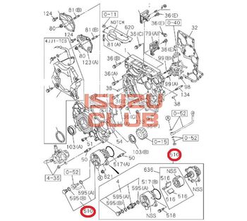 Фотография Насос вакуумный в сборе 4JJ1-T ISUZU NLR85/NMR85 =Isuzu Original=*8982517641*