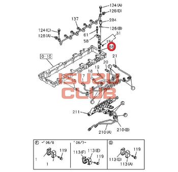 Фотография Прокладка форсунки (шайба медная) 6WF1 ISUZU/HITACHI =Isuzu Original= *8982681151*