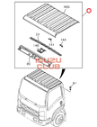 Панель крыши NQR90/NPR75 =Isuzu Original= *8982873470*