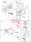 Кнопки стеклоподъемника левой двери ISUZU N-F серии =Isuzu Original= *8982987510*