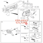 Кнопки стеклоподъемника левой двери ISUZU N-F серии =Isuzu Original= *8982987510*