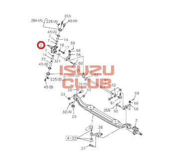 Фотография Кулак поворотный правый FSR34 =Isuzu Original= *8983084220*