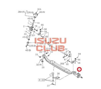 Фотография Кулак поворотный левый FSR34 =Isuzu Original= *8983084230*