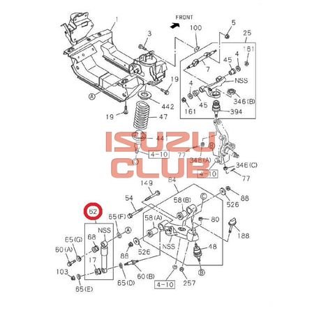 Схема Амортизатор передний ISUZU NLR85 =Isuzu Original= *8983204550*