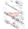 Шайба регулировочная вторичного вала КПП MZW6P =Isuzu Original= *8983525080*