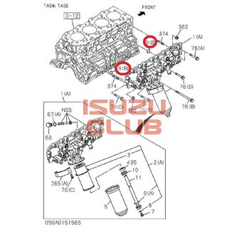 Фотография Прокладка (кольцо) маслоохладителя 4JJ1 =Isuzu Original= *9095662260*