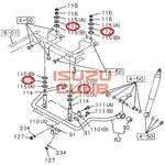 Втулка стойки переднего стабилизатора ISUZU FVR34/FSR90/FSR34 =Isuzu Original= *9516310500*