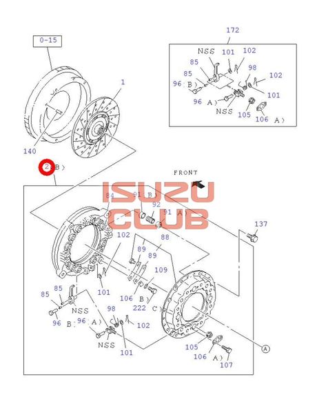 Схема Корзина сцепления ISUZU FSR90 =Isuzu Original= *1312204511*