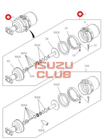 Фотография Энергоаккумулятор тормозной задний левый ISUZU FVR34 =Isuzu Original= *1482508784*