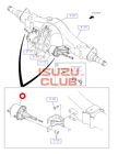 Энергоаккумулятор тормозной задний левый ISUZU FSR90 =Isuzu Original= *1482509191*