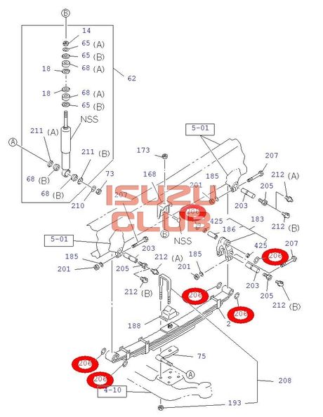 Схема Шайба втулки передней рессоры с пыльником CYZ51/CYZ52/FVR34 =Isuzu Original= *1511690180*