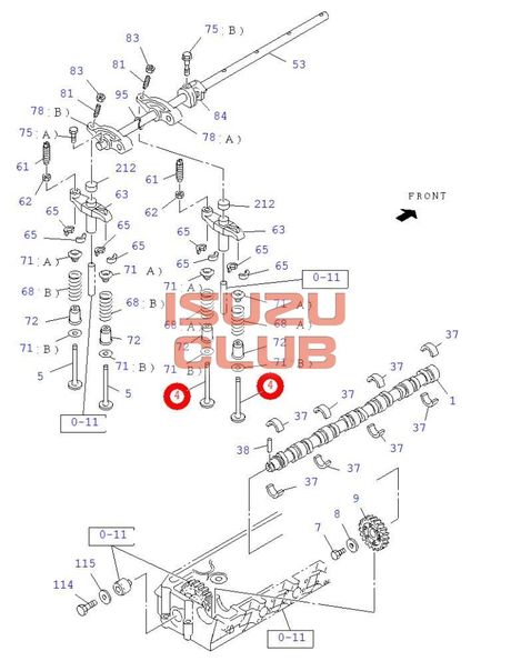 Схема Клапан впускной двигателя 4HK1/6HK1 =Isuzu Original= *8943958822*